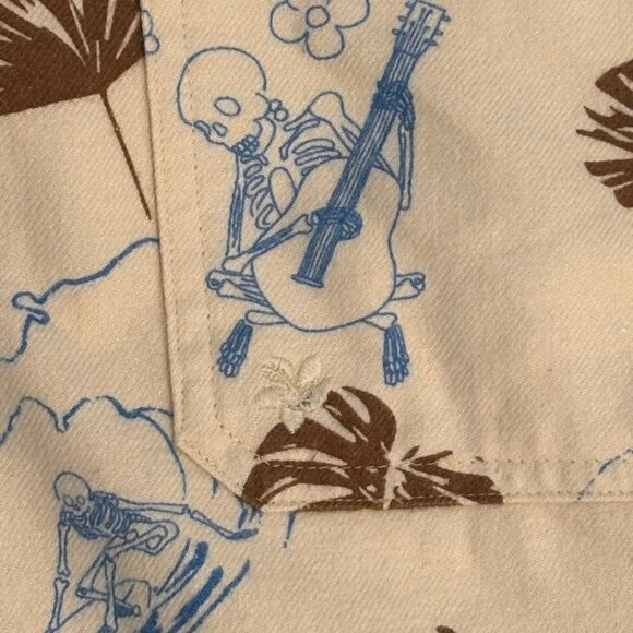 Kona Skeleton Dude Long Sleeve Flannel Size 3XL - Picture 4 of 4